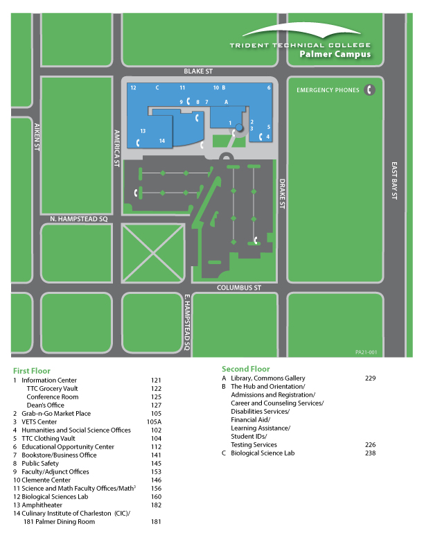 Palmer Campus Map