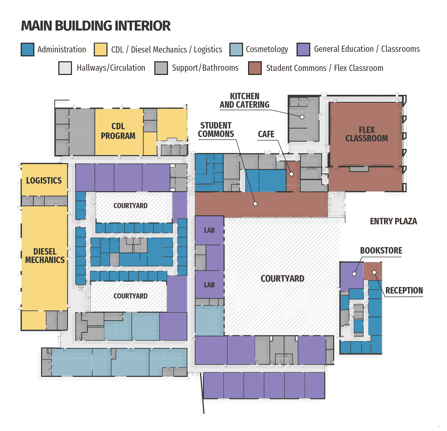 Berkeley Campus Renovation Interior Map