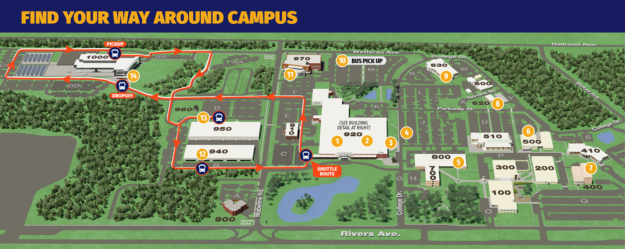 campus map for career day