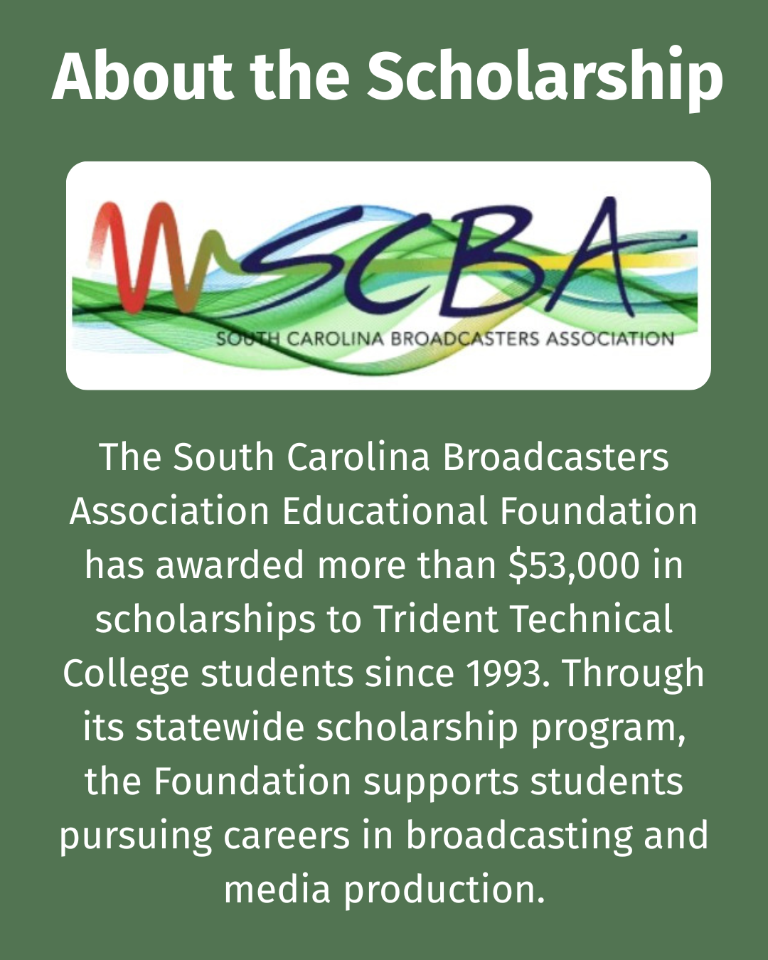 About the scholarship About the scholarship