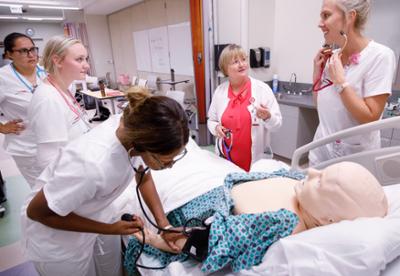 Sharon Holden nursing students