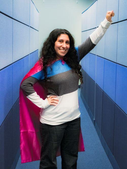 Photo of Aniston Brown with hero cape