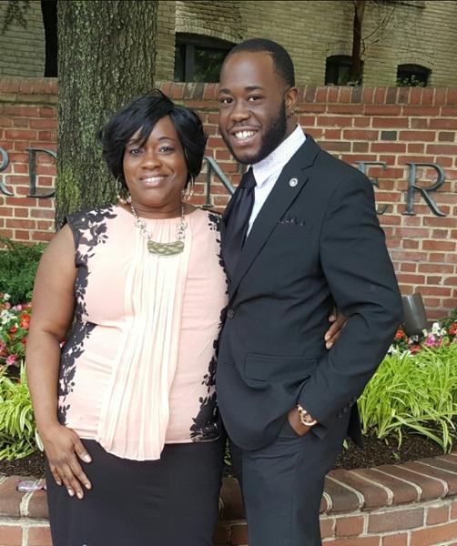 photo of Denetra Smiley with her son DeAndre Thompson