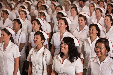 a group of nursing students on graduation day
