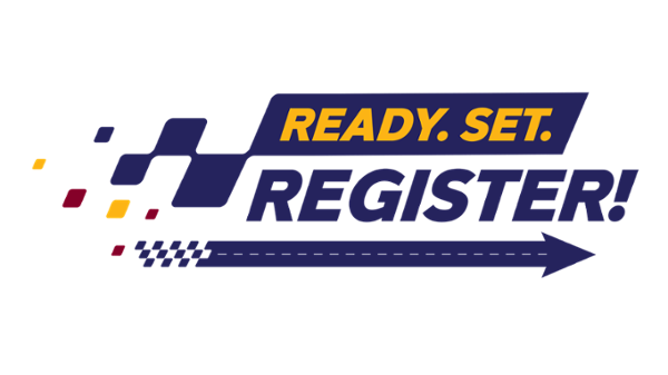 Ready, Set, Register! logo