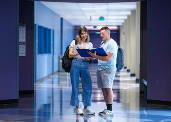 Students in hallway