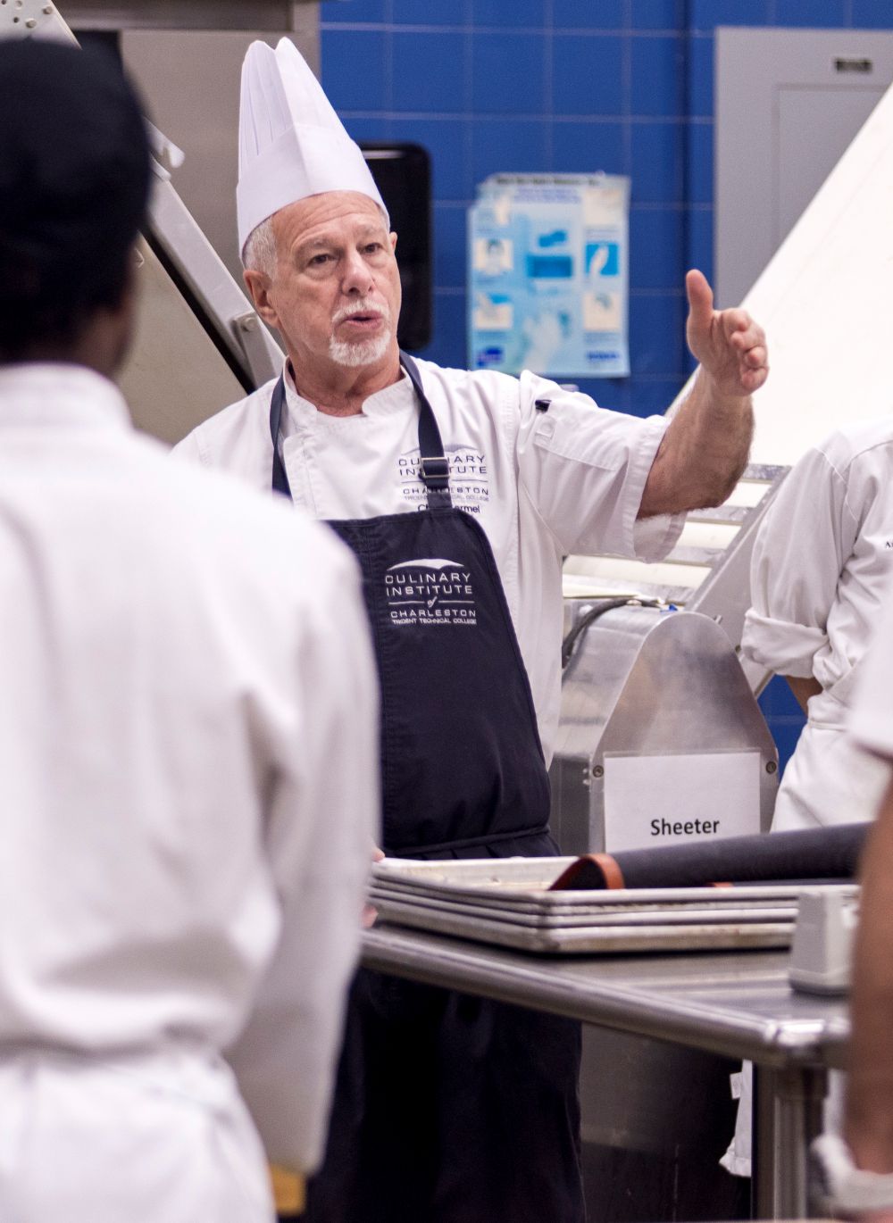 Chef Carmel teaching in class