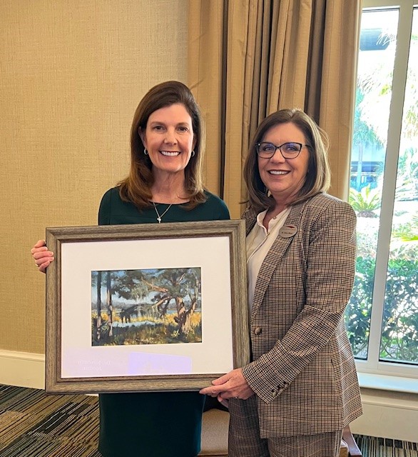 Dr. Wood and Pamela Evette