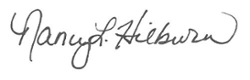 Nancy Huilburn signature